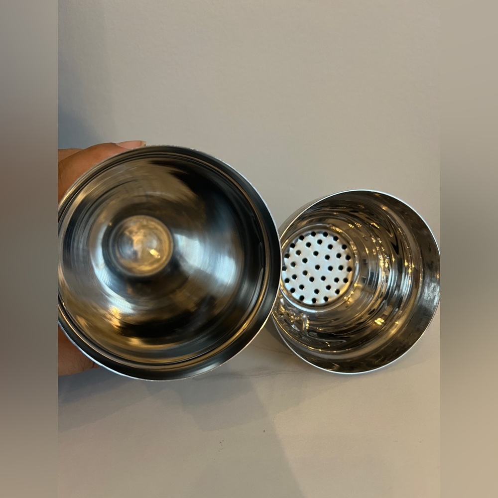 Pottery Barn Viski Penguin Cocktail Shaker with Strainer, Stainless Steel - Picture 7 of 12
